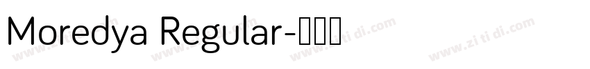Moredya Regular字体转换